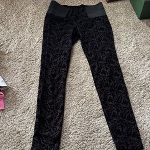 Black Patterned Leggings